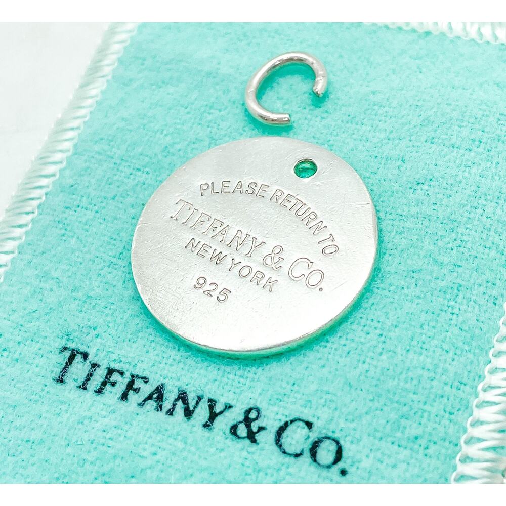 Tiffany & Co. Return to Tiffany Round Circle Charm Pendant Sterling Silver